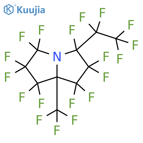 1H-Pyrrolizine, 1,1,2,2,3,3,5,6,6,7,7-undecafluorohexahydro-5-(1,1,2,2,2-pentafluoroethyl)-7a-(trifluoromethyl)- structure