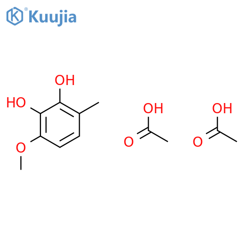 1,2-Benzenediol, 3-methoxy-6-methyl-, diacetate structure