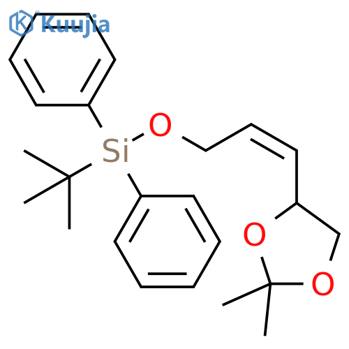 Silane, [[3-(2,2-dimethyl-1,3-dioxolan-4-yl)-2-propenyl]oxy](1,1-dimethylethyl)diphenyl-, (Z)- (9CI) structure