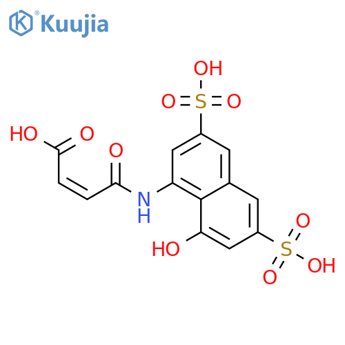 2-Butenoic acid,4-[(8-hydroxy-3,6-disulfo-1-naphthalenyl)amino]-4-oxo-, (Z)- structure