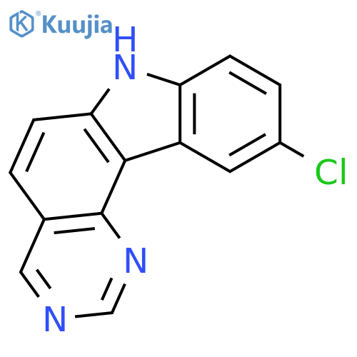 7H-Pyrimido[5,4-c]carbazole, 10-chloro- structure