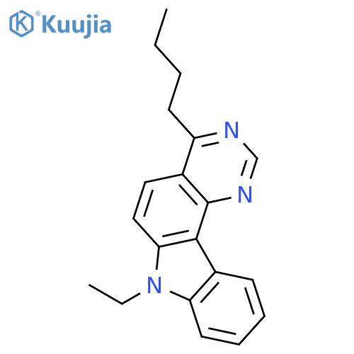 7H-Pyrimido[5,4-c]carbazole, 4-butyl-7-ethyl- structure
