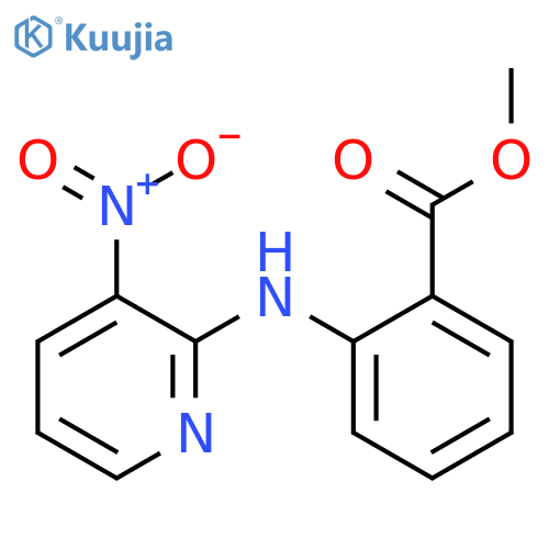 Benzoic acid, 2-[(3-nitro-2-pyridinyl)amino]-, methyl ester structure