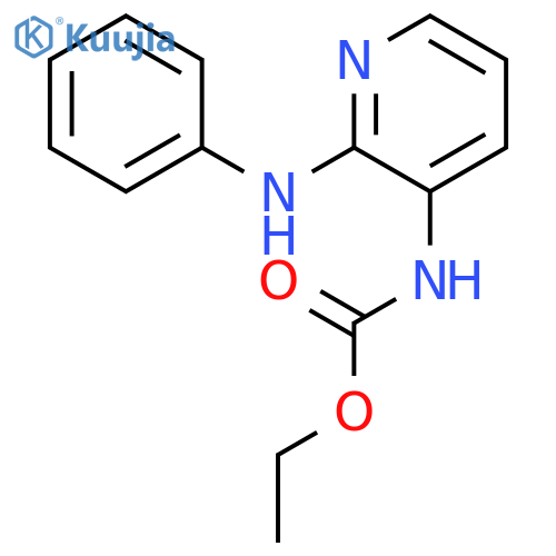 Carbamic acid, [2-(phenylamino)-3-pyridinyl]-, ethyl ester structure