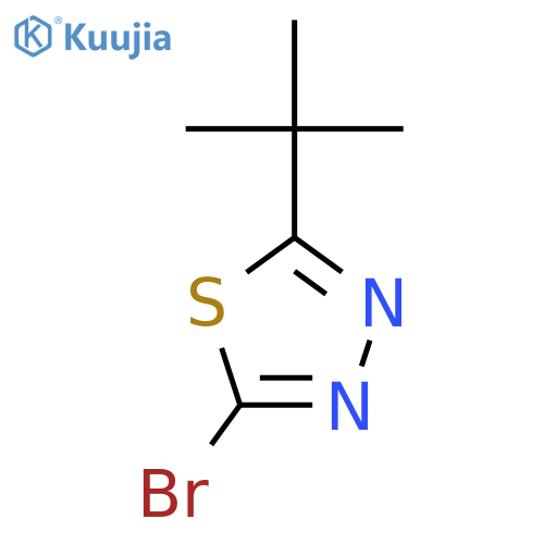 2-bromo-5-tert-butyl-1,3,4-thiadiazole structure