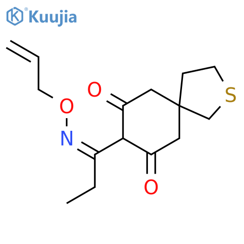 2-Thiaspiro[4.5]decane-7,9-dione, 8-[1-[(2-propenyloxy)imino]propyl]- structure