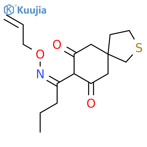 2-Thiaspiro[4.5]decane-7,9-dione, 8-[1-[(2-propenyloxy)imino]butyl]- structure