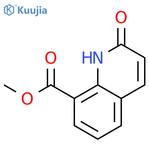 8-Quinolinecarboxylic acid, 1,2-dihydro-2-oxo-, methyl ester structure
