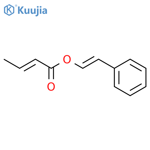 2-BUTENOIC ACID, (1E)-2-PHENYLETHENYL ESTER, (2E)- structure