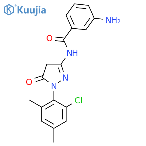 Benzamide,3-amino-N-[1-(2-chloro-4,6-dimethylphenyl)-4,5-dihydro-5-oxo-1H-pyrazol-3-yl]- structure