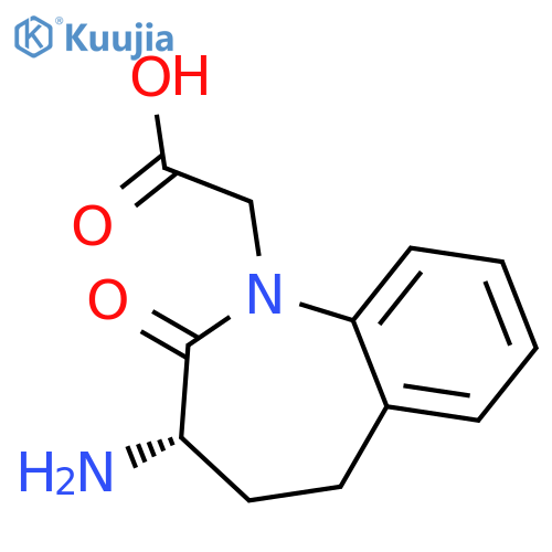 (S)-3-Amino-2,3,4,5-tetrahydro-2-oxo-1H-1-benzazepine-1-acetic Acid structure