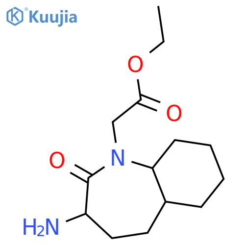 1H-1-Benzazepine-1-acetic acid, 3-aminodecahydro-2-oxo-, ethyl ester structure