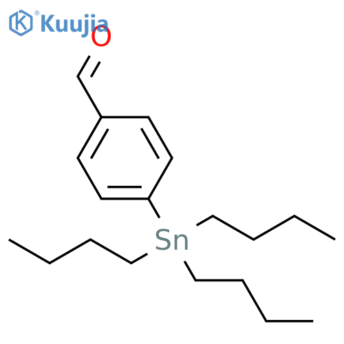 Benzaldehyde, 4-(tributylstannyl)- structure