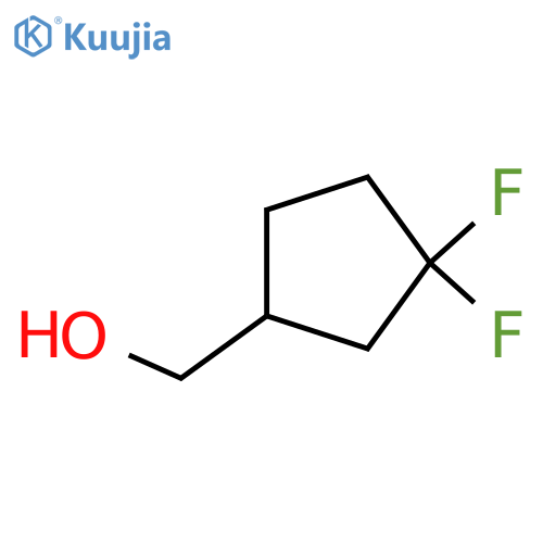(3,3-difluorocyclopentyl)methanol structure
