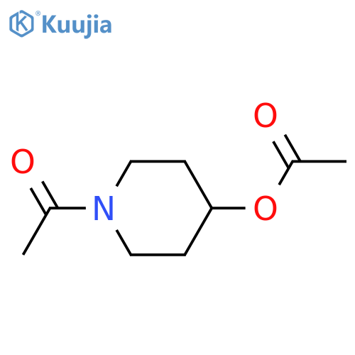Ethanone,1-[4-(acetyloxy)-1-piperidinyl]- structure