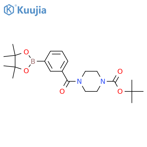 Tert-Butyl 4-(3-(4,4,5,5-tetramethyl-1,3,2-dioxaborolan-2-yl)benzoyl)piperazine-1-carboxylate structure