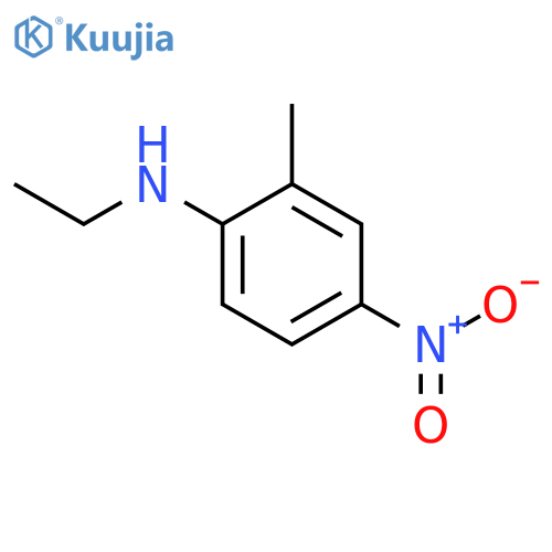 N-ethyl-2-methyl-4-nitroaniline structure
