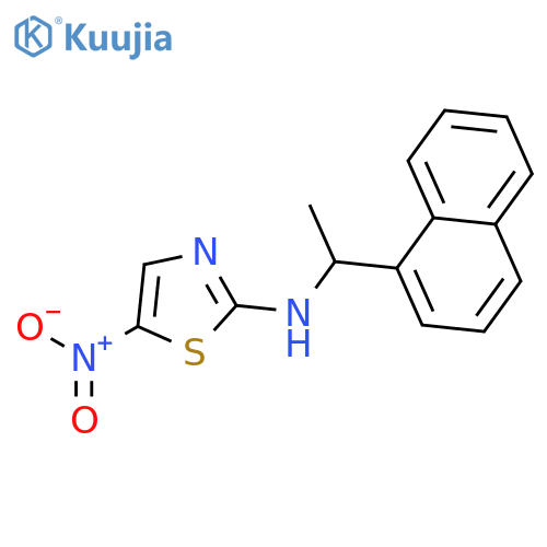 2-Thiazolamine, N-[1-(1-naphthalenyl)ethyl]-5-nitro- structure