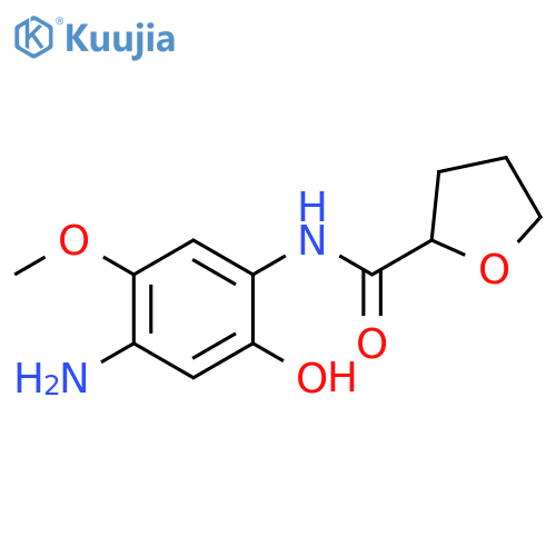 2-Furancarboxamide, N-(4-amino-2-hydroxy-5-methoxyphenyl)tetrahydro- structure
