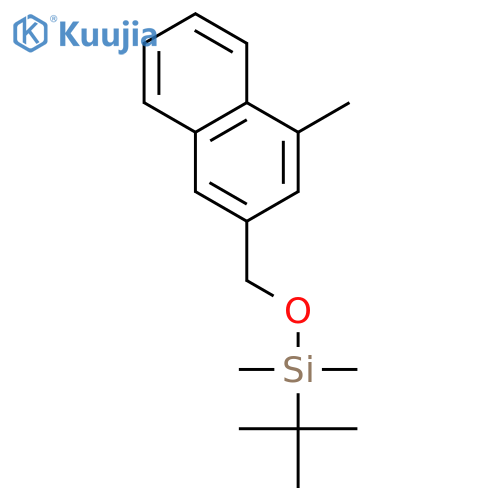 SILANE, (1,1-DIMETHYLETHYL)DIMETHYL[(4-METHYL-2-NAPHTHALENYL)METHOXY]- structure