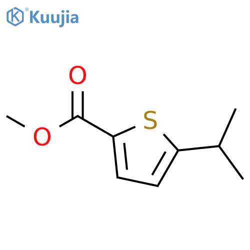 2-Thiophenecarboxylic acid, 5-(1-methylethyl)-, methyl ester structure