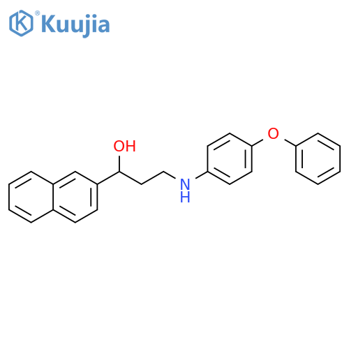 1-(naphthalen-2-yl)-3-[(4-phenoxyphenyl)amino]propan-1-ol structure