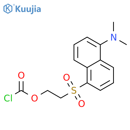 Carbonochloridic acid, 2-[[5-(dimethylamino)-1-naphthalenyl]sulfonyl]ethyl ester structure