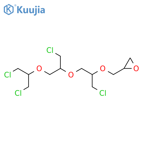 Oxirane,[[2-chloro-1-[[2-chloro-1-[[2-chloro-1-(chloromethyl)ethoxy]methyl]ethoxy]methyl]ethoxy]methyl]- structure