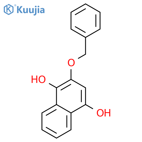 1,4-Naphthalenediol, 2-(phenylmethoxy)- structure
