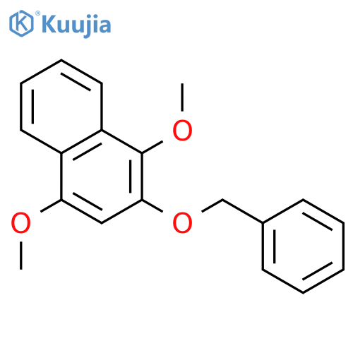 Naphthalene, 1,4-dimethoxy-2-(phenylmethoxy)- structure