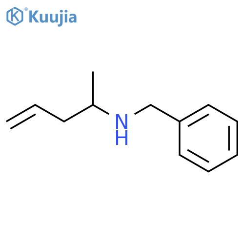 Benzenemethanamine, N-(1-methyl-3-butenyl)- structure