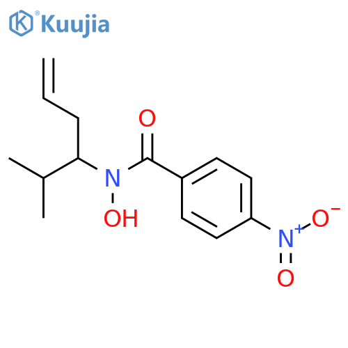 Benzamide, N-hydroxy-N-[1-(1-methylethyl)-3-butenyl]-4-nitro- structure