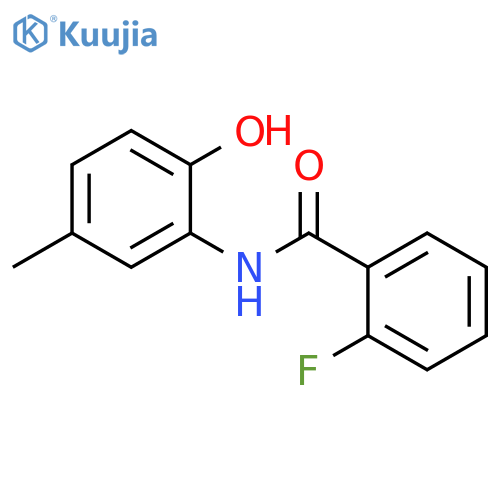 Benzamide, 2-fluoro-N-(2-hydroxy-5-methylphenyl)- structure