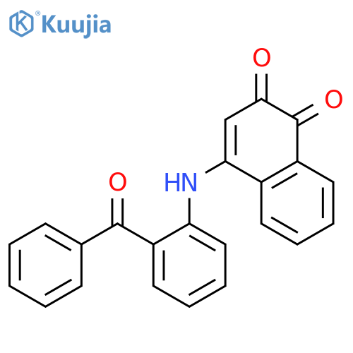4-(2-Benzoylanilino)-1,2-naphthalenedione structure