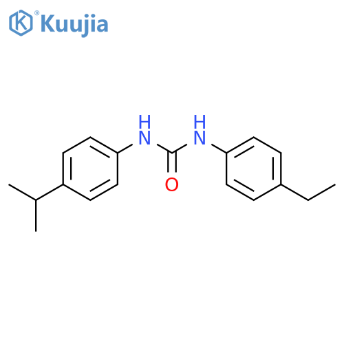 Urea, N-(4-ethylphenyl)-N'-[4-(1-methylethyl)phenyl]- structure