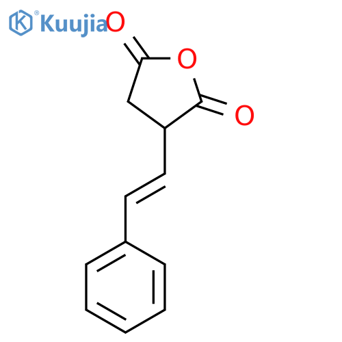 3-(2-Phenylethenyl)oxolane-2,5-dione structure