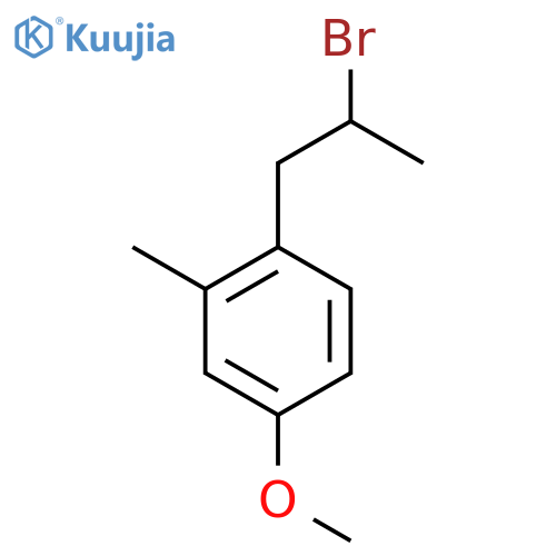 1-(2-bromopropyl)-4-methoxy-2-methylbenzene structure