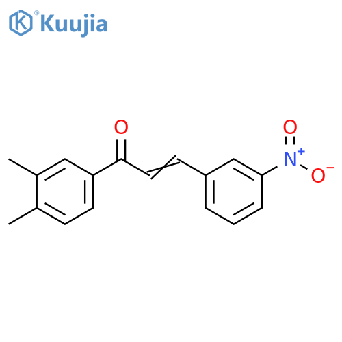 (2E)-1-(3,4-dimethylphenyl)-3-(3-nitrophenyl)prop-2-en-1-one structure
