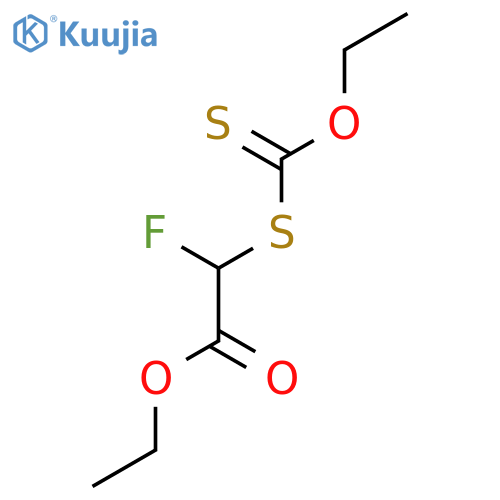 Ethyl 2-(Ethoxymethanethioyl)sulfanyl-2-fluoroacetate structure
