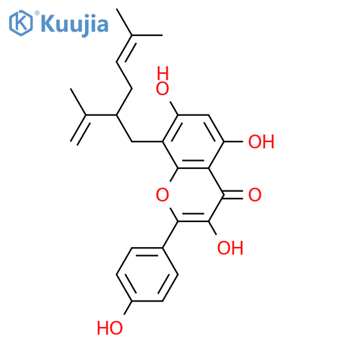 8-lavandulylkaempferol structure