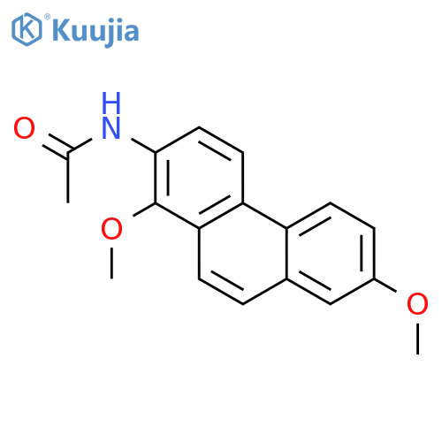 Acetamide, N-(1,7-dimethoxy-2-phenanthrenyl)- structure