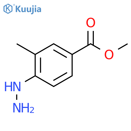 Benzoic acid, 4-hydrazino-3-methyl-, methyl ester structure