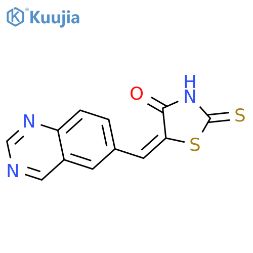 4-Thiazolidinone, 5-(6-quinazolinylmethylene)-2-thioxo- structure