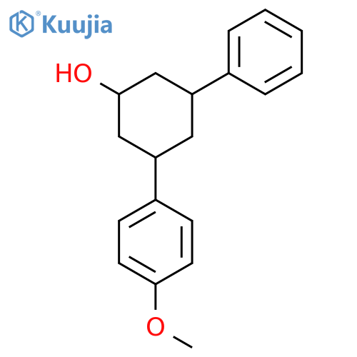 Cyclohexanol, 3-(4-methoxyphenyl)-5-phenyl- structure
