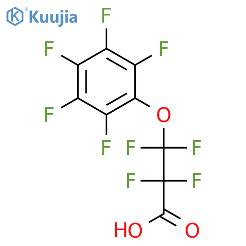 Propanoic acid, 2,2,3,3-tetrafluoro-3-(pentafluorophenoxy)- structure