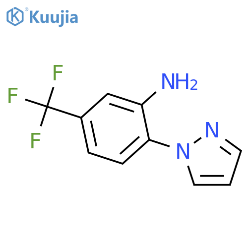 2-(1H-Pyrazol-1-yl)-5-(trifluoromethyl)aniline structure