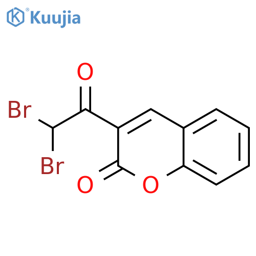 2H-1-BENZOPYRAN-2-ONE, 3-(DIBROMOACETYL)- structure