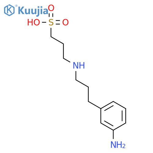 1-Propanesulfonic acid, 3-[(3-aminophenyl)propylamino]- structure