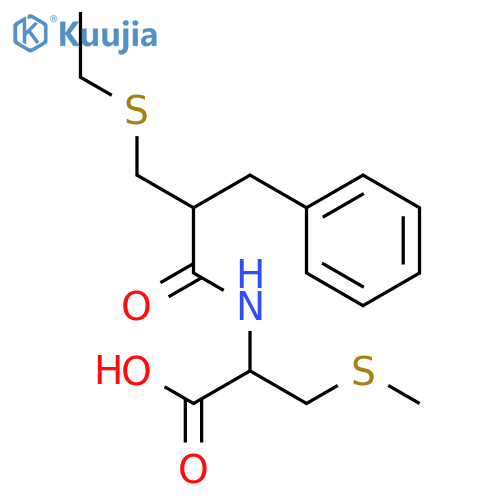 L-Cysteine, N-[2-[(ethylthio)methyl]-1-oxo-3-phenylpropyl]-S-methyl- structure