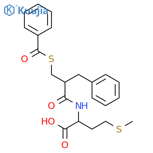 L-Methionine, N-[2-[(benzoylthio)methyl]-1-oxo-3-phenylpropyl]- structure